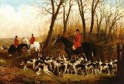 unknow artist Classical hunting fox, Equestrian and Beautiful Horses, 048. oil on canvas